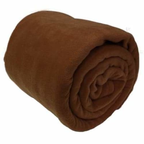 fleece blankets and fleece bed picnic throws colour brown