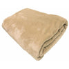 soft mink blanket throws colour beige