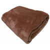 soft mink blanket throws colour brown