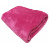 soft mink blanket throws colour pink