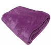 soft mink blanket throws colour purple