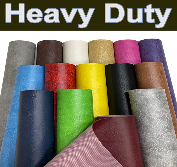 Heavy Duty Faux Leather Fabric Grained Leatherette & Upholstery Material - 140cm Wide