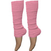Ladies Girls Plain Solid Legwarmers For Tutu Hen Flo Fancy Dress Party - One Size Fits All - Rose - Accessory