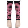 Ladies Girls Stripe Striped Legwarmers For Tutu Hen Flo Fancy Dress Party - One Size Fits All - Rose - Accessory