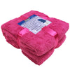 Teddy Blanket and Sherpa Throw Ideal For Bed, Travel, Picnic &amp; Pets