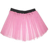 Children Girls Neon 3 Layers of Net UV Tutu Skirt Fancy Dress Party Costume - Children 4-14 Years - Rose / 4-7 Years - Skirts