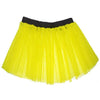 Children Girls Neon 3 Layers of Net UV Tutu Skirt Fancy Dress Party Costume - Children 4-14 Years - Yellow / 4-7 Years - Skirts